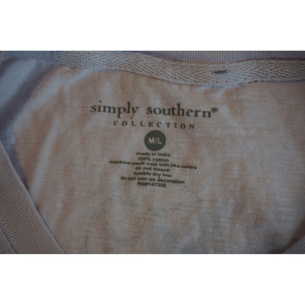 Simply Southern Somebodys Loud Mama Graphic Tee Light Purple Cotton‎ M/L - Picture 5 of 5